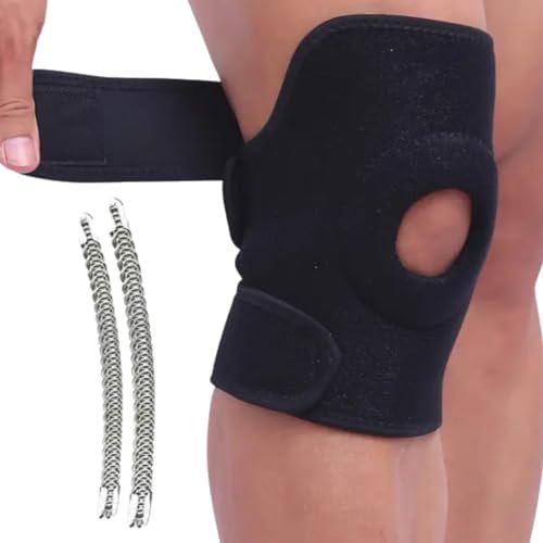 Joelheira Ortopédica com Hastes Laterais Articuladas e Estabilização Patelar