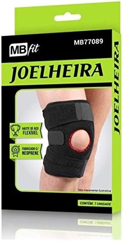 Joelheira Ajustável Patelar de Neoprene com Faixa Tensor para Joelho